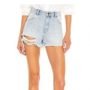 ROLLA'S Dusters High Rise Slim Distressed in Layla Beach Jean Shorts Size 29
